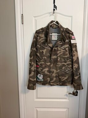 Superdry Green Camo Utility Jacket